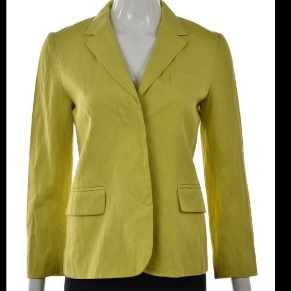 Vince Chartreuse Blazer Jacket Size 6